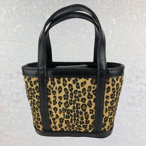 Rosetti Leopard and Black Multi-Pocket Small Purse with Pom-Pom Cat Keychain - Picture 7 of 12